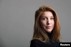 FILE - Swedish journalist Kim Wall was reporting on the submarine "UC3 Nautilus" when she disappeared.
