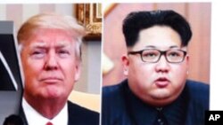 အေမရိကန္သမၼတ Donald Trump နဲ႔ ေျမာက္ကိုရီးယားေခါင္းေဆာင္ Kim Jong Un 