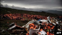 Lifejackets piled on this Greek beach have come to stand for the rigors and danger that migrants face trying to cross the Mediterranean Sea to reach Europe.