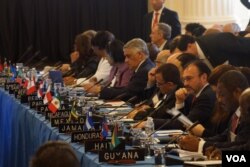 Cancilleres y representantes de los países de la OEA analizan la crisis venezolana.