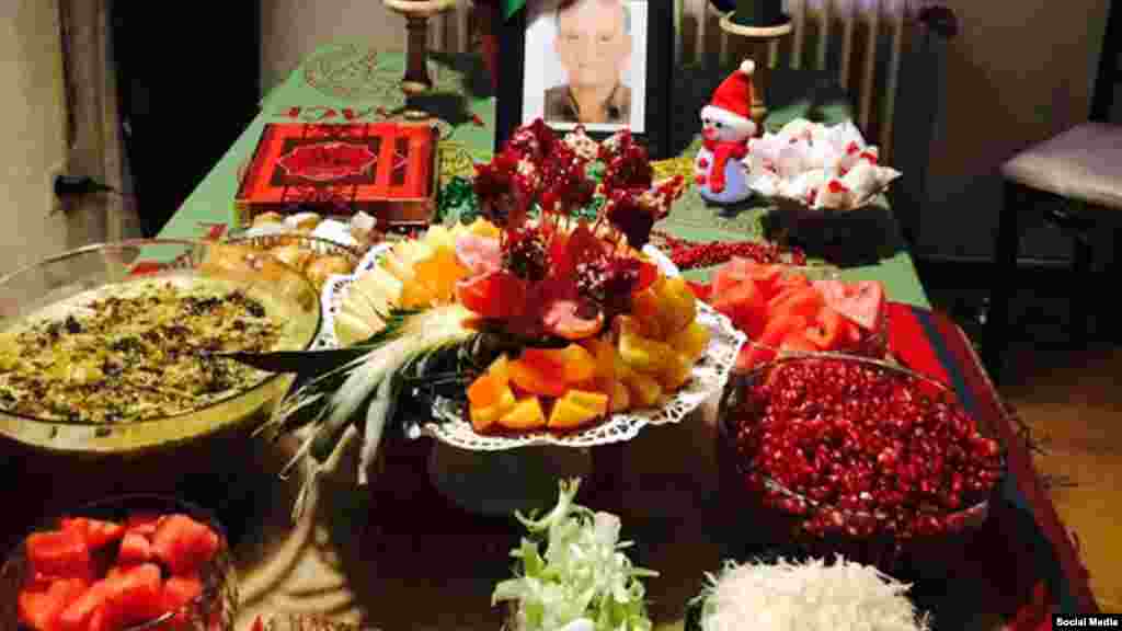 سفره شب یلدا - عکس ارسالی از عاطفه