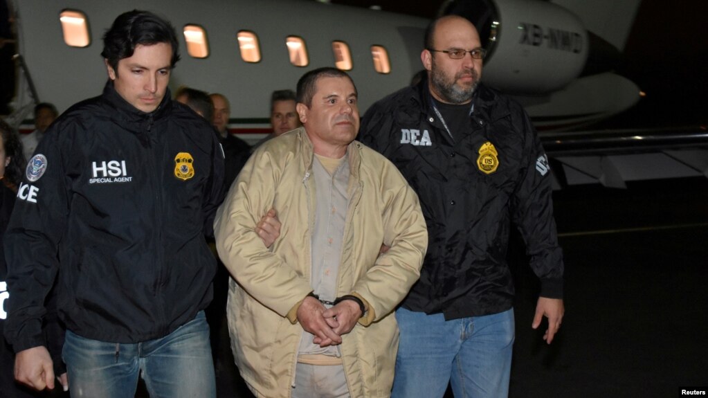 Trùm ma túy Joaquin “El Chapo” Guzman bị dẫn độ sang Mỹ năm 2017.