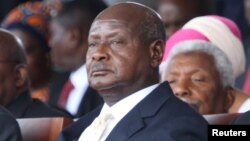 Yoweri Museveni, président sortant de l'Ouganda