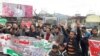 غوطہ کے نہتے شہریوں پر بمباری کے خلاف پاکستانی کشمیر میں احتجاج
