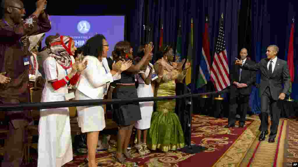 Shugaba Barack Obama a YALI 2015.