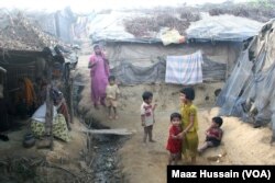 FILE - Rohingyas who fled Myanmar over the past decades live in this decrepit Kutupalong illegal Rohingya refugee colony in Cox’s Bazar district, Bangladesh.