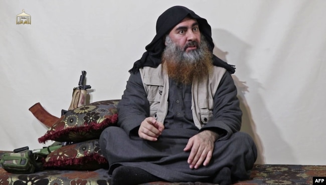 Ketua ISIS, Abu Bakar al-Baghdadi, konon muncul untuk pertama kalinya dalam lima tahun dalam sebuah video propaganda. (Foto: AFP)