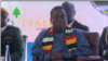 Zimbabwe President Emmerson Mnangagwa at the U.N.-AU summit in Victoria Falls, June 24, 2019. (C. Mavhunga/VOA) 