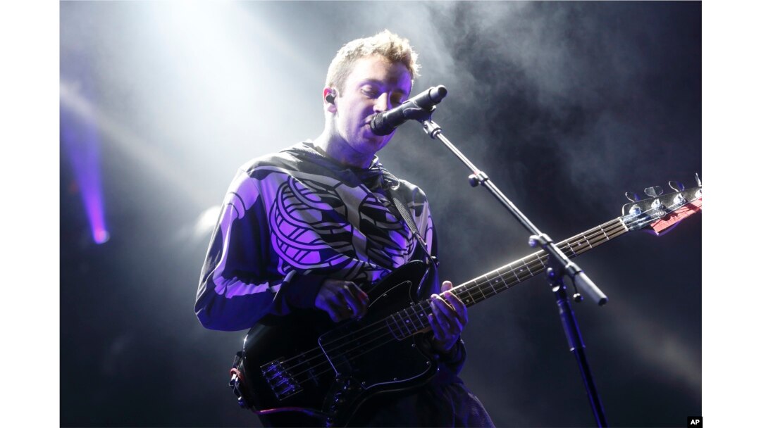 FILE - Tyler Joseph and twenty one pilots performs at the Big Ticket Fest at Metropolitan Park in Jacksonville, Florida.
