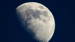 A photo taken on May 13, 2019 shows a view of the moon in Cannes, southern France. - The Moon is steadily shrinking, causing wrinkling on its surface and quakes, according to an analysis of imagery captured by NASA's Lunar Reconnaissance Orbiter . (AFP)