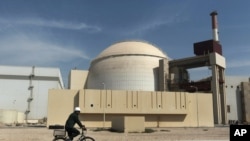 러시아가 이란과 합장으로 건설한 부셰르 원자력발전소 전경. (자료사진)