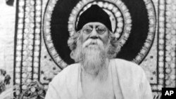 FILE - Bengali poet, writer and philosopher Rabindranath Tagore in an undated photo.