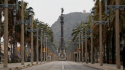 El Paseo de Colón en Barcelona