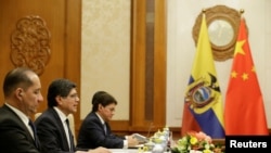 厄瓜多尔外长在北京与中国外长王毅会谈（2019年11月19日）
