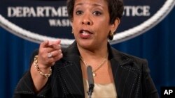 Loretta Lynch sakatariar harkokin shari'ar Amurka kuma Antoni Janar din kasar