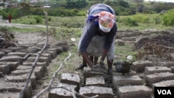 When the government failed to build a clinic at Masizini, local women built the health point out of mud (D. Taylor/VOA)