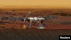 Концепт марсохода новой миссии НАСА, «Инсайт» (InSight)