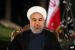 FILE - Iranian President Hassan Rouhani.