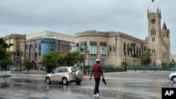 Parliament Building in downtown Bridgetown on the Caribbean island of Barbados, seen here in a July 9, 2013 file photo. (AP Photo/Chris Brandis)