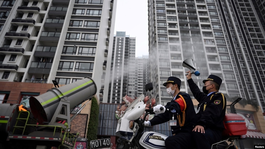 资料照：中国广东省广州市番禺区在新冠疫情期间的一个街景。(2020年2月11日)