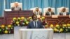 Le président de la République démocratique du Congo, Joseph Kabila, prononce un discours sur l'état de la nation au parlement à Kinshasa le 19 juillet 2018. 