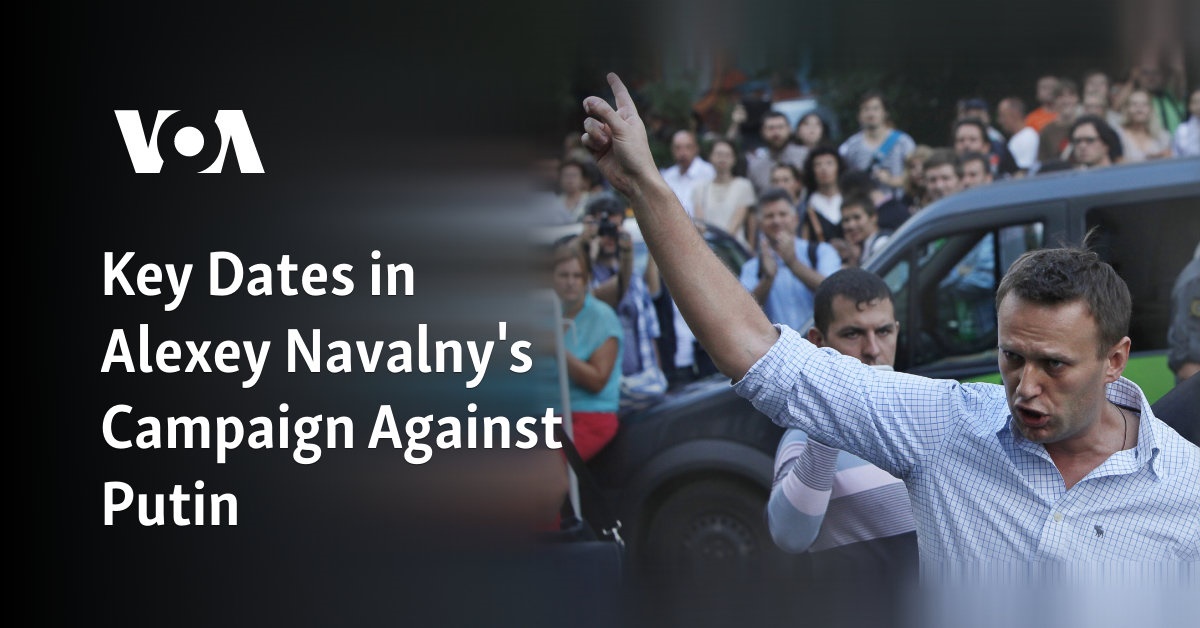 Key Dates in Alexey Navalny's Campaign Against Putin