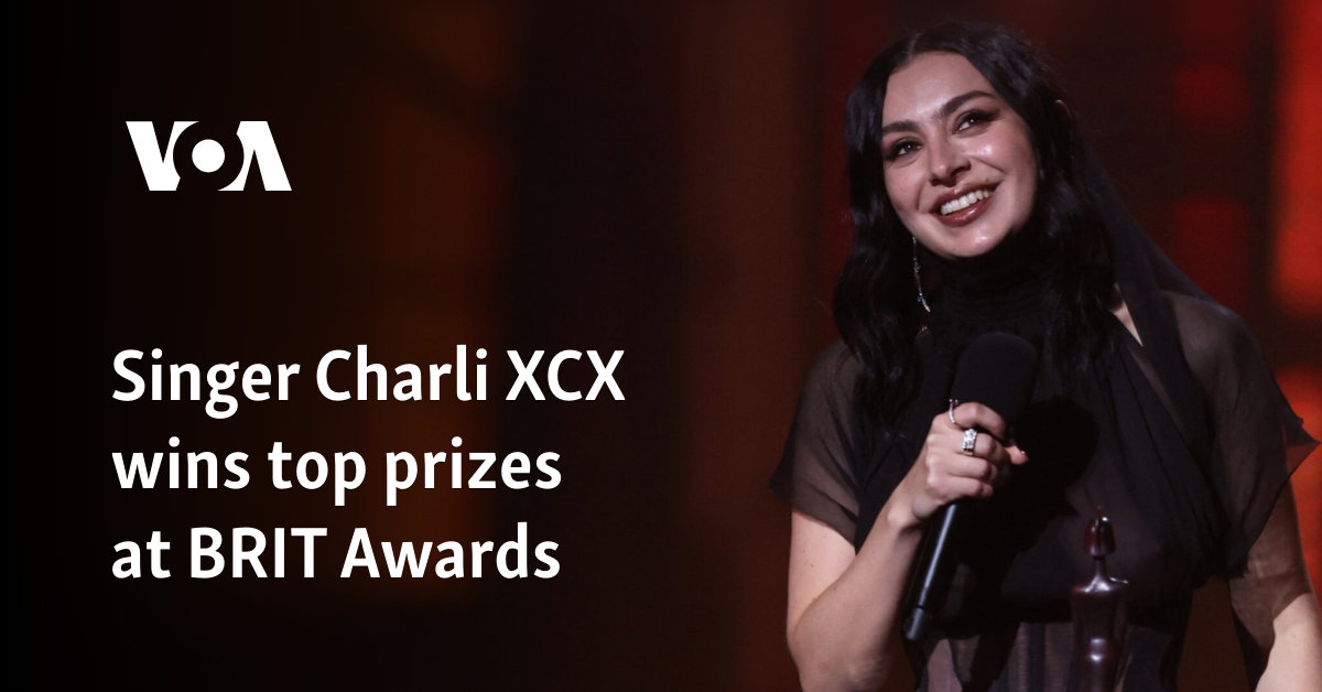 Singer Charli XCX wins top prizes at BRIT Awards