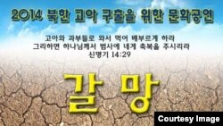 오는 18일 워싱턴지역 탈북자지원단체가 북한에 홀로 남겨진 소년을 구하기 위해 구명 음악회를 연다. 사진은 음악회 '갈망' 포스터.