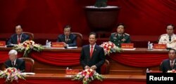 Vietnam's Prime Minister Nguyen Tan Dung (C, bottom) speaks during the opening ceremony of the 12th National Congress of Vietnam's Communist Party in Hanoi, Vietnam, Jan. 21, 2016.