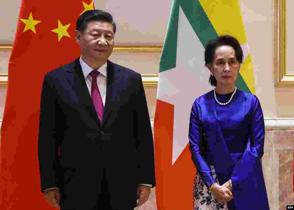 တရုတ်သမ္မတ Xi Jingping နဲ့ နိုင်ငံတော်အတိုင်ပင်ခံ ဒေါ်အောင်ဆန်းစုကြည်တွေ့ဆုံ&nbsp;
