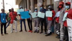 Trabalhadores da ENDE em greve em Malanje