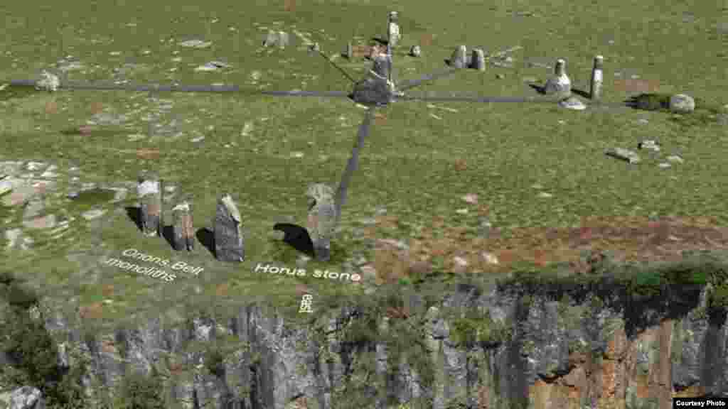 Tellinger investigates ancient stone structures, such as these in South Africa (Courtesy Ubuntu Party)