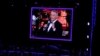 General view showing an image of Frank Sinatra on screen during "Sinatra 100 - An All-Star Grammy Concert" in Las Vegas, Dec.12, 2015. 