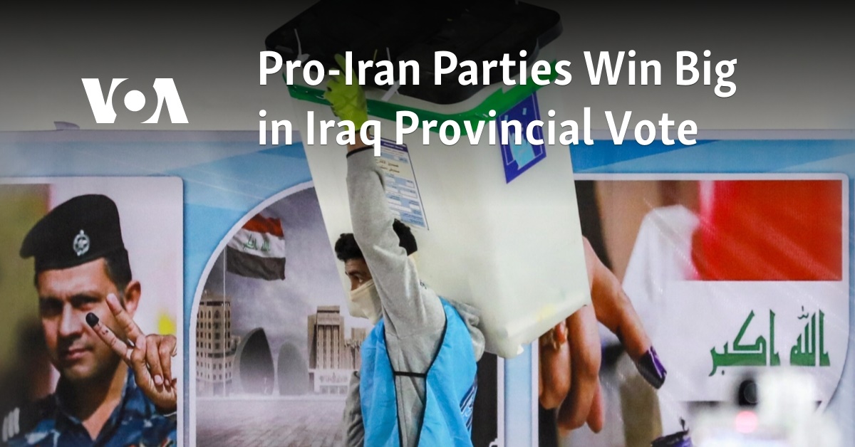 Pro-Iran Parties Win Big in Iraq Provincial Vote