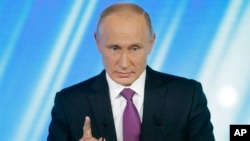 FILE - Russian President Vladimir Putin