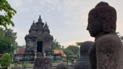 Canci Pawon di Magelang, sepi pengunjung di tengah proyek pemerintah menjadikan kawasan sekitar Borobudur menjadi wisata unggulan.(Foto: VOA/Nurhadi)