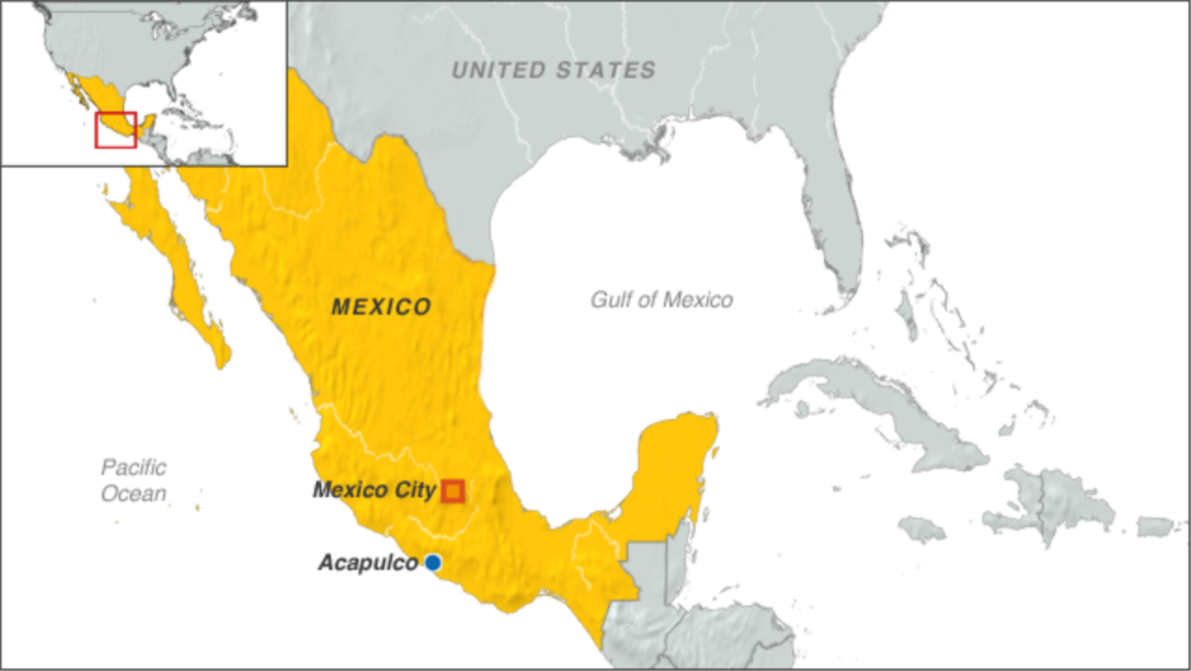 Mexico Pacific Coast Map 10 Killed In Fiery Crash Along Mexico's Pacific Coast