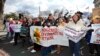 Les amérindiens du Canada manifestent pour leur droit, au Canada, le 27 février 2013.