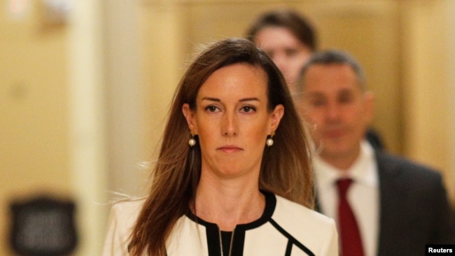 副总统彭斯的外交政策助理威廉姆斯（Jennifer Williams）11月7日到国会参加了弹劾调查的闭门听证。