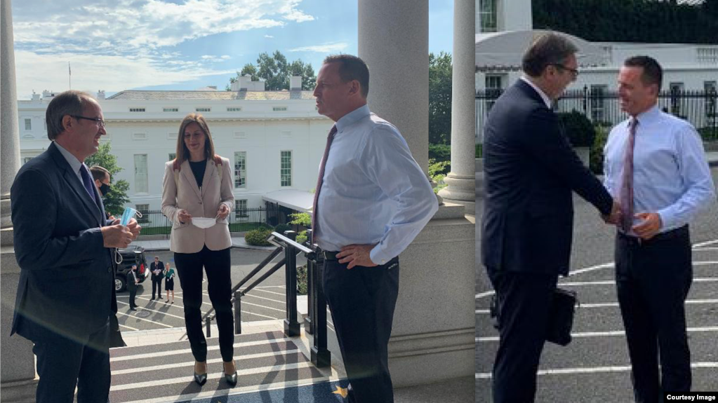 Hoti and Vucic at the White House