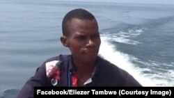 Eliezer Ntambwe, journaliste-présentateur, RDC, 22 décembre 2014. (Facebook/Eliezer Tambwe)