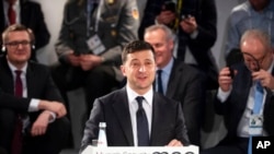 Le président ukrainien Volodymyr Zelensky à Munich en Allemagne le 15 février 2020.