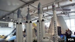 安加拉系列火箭模型, 2013年8月莫斯科航展 (資料圖片)
