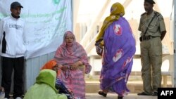 Des Mauritaniennes lors de l'élection présidentielle, à Nouakchott, le 21 juin 2014.