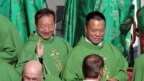 Giám mục Trung Quốc John Baptist Yang Xiaoting và Joseph Guo Jincai tham dự Thánh lễ khai mạc Thượng hội đồng Giám mục ở Vatican ngày 3/10/2018.