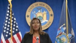 Le procureur général de l'État de New York, Letitia James, prend la parole lors d'une conférence de presse à son bureau à New York, New York, États-Unis, le 3 août 2021.