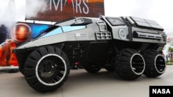 NASA has unveiled a Mars rover concept vehicle, parts of which may be used on the Mars 2020 rover. 