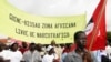 Une manifestation à Bissau, Guinée-Bissau, 3 août 2007.