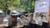 Policía de Nicaragua impide manifestaciones de mujeres en su día 
