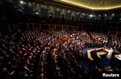 Pope Francis addresses a joint meeting of the U.S. Congress in the House Chamber on Capitol Hill in Washington, Sept. 24, 2015.